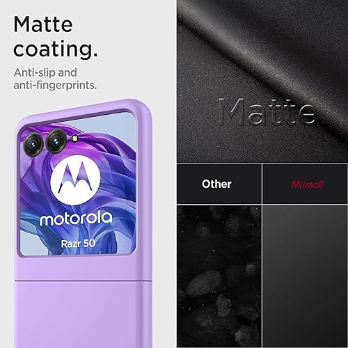 Vista 170 de Miimall Funda delgada para Galaxy Flip 7 con protector de pantalla integrado, grado militar, a prueba de golpes, a prueba de caídas, antiarañazos