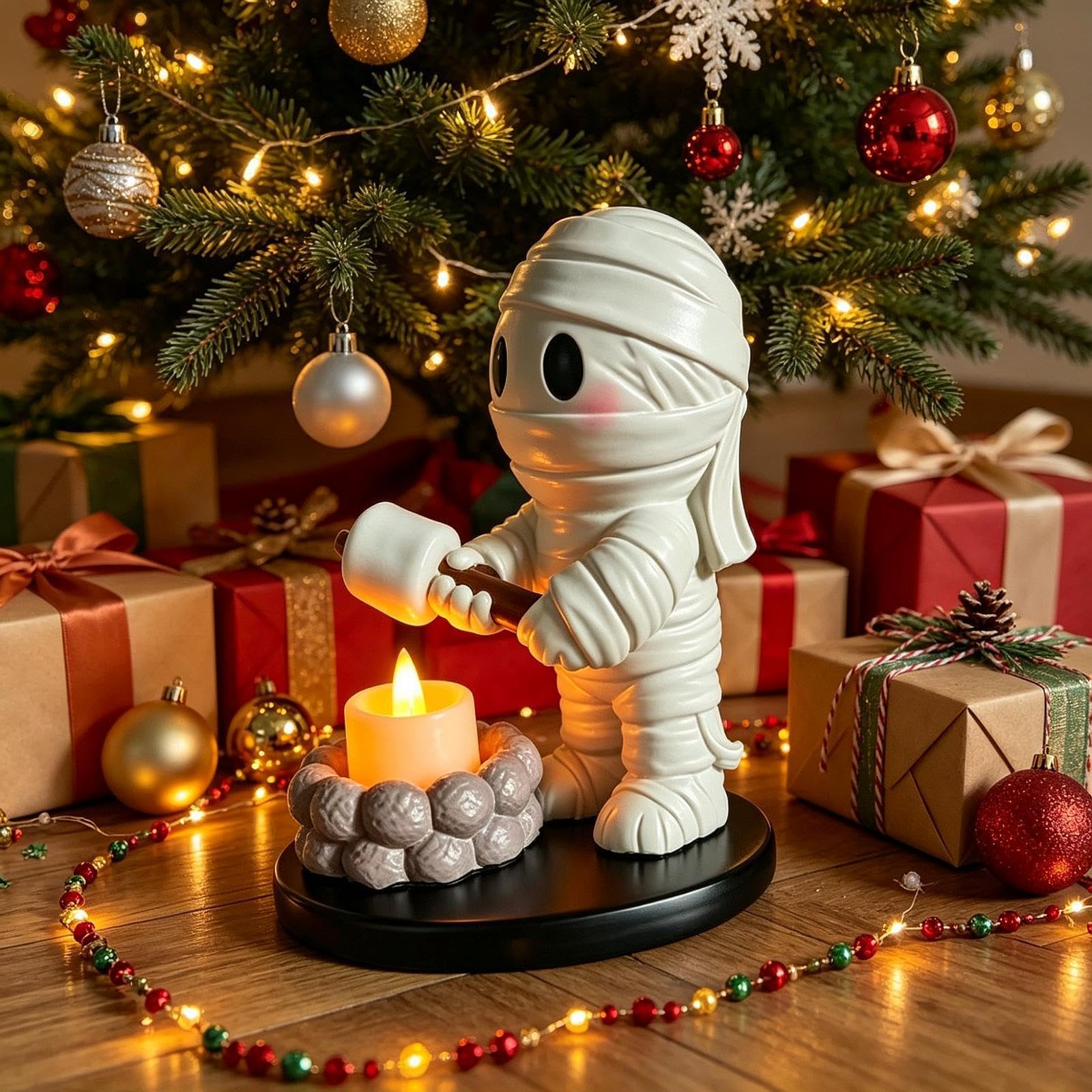 LOVIVER Portavelas de Halloween, pequeño y Bonito Adorno sin Llama, Figura de Resina para Interiores, Ideal como Centro de Mesa para la Oficina o el hogar, Style C