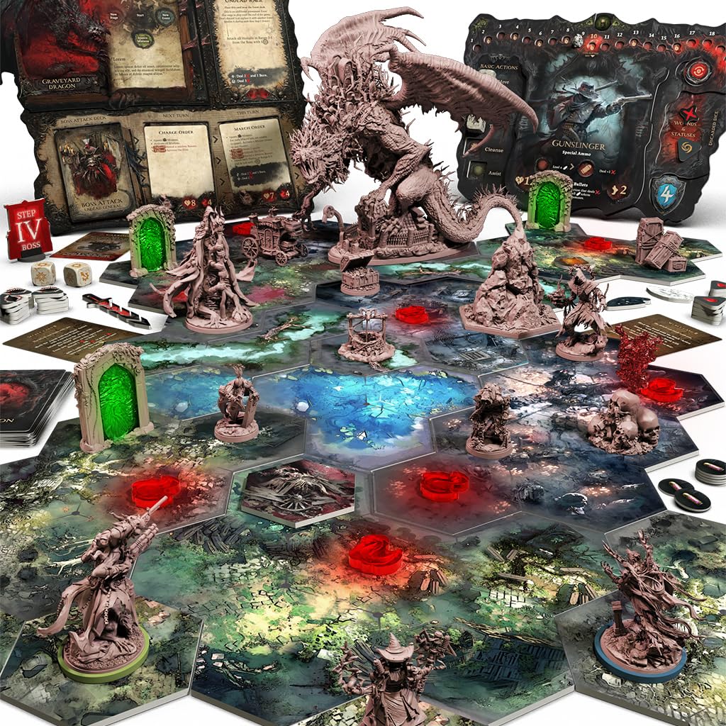 Awaken Realms | Grimcoven Standard Edition (scatola base + obiettivo estensibile) | Gioco cooperativo | Età 14+ anni | 1-4 giocatori | Tempo di gioco: 180 minuti