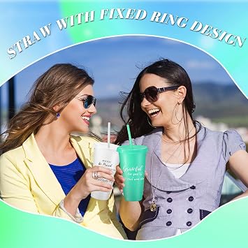 Zhehao 20Pcs Employee Appreciation Gifts 24 Oz Thank You Cup, Bright Colors