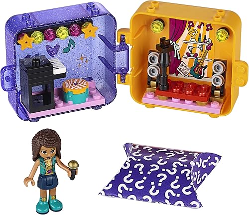 Miniatura 2 de LEGO Friends Andrea's Play Cube 41400 Kit de construcción, incluye una mini muñeca Pop Star y una mascota de juguete, Sparks Creative Play, nuevo