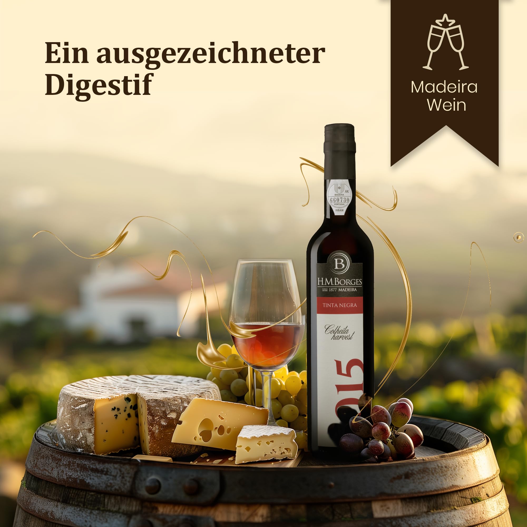 HM Borges, Madeira Wein, 2015, COLHEITA, sweet, 0,5l