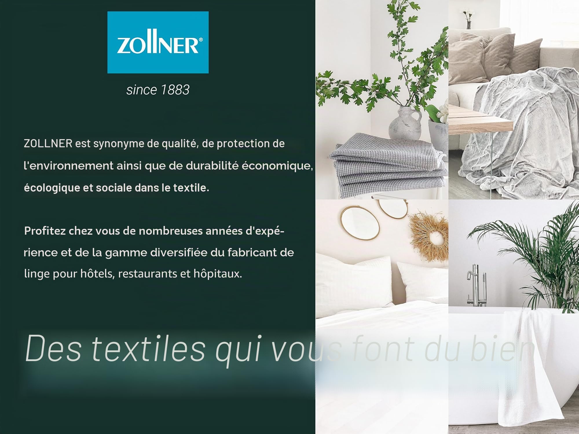 ZOLLNER Lot de 5 Serviettes de Douche en 70x140 cm - Coton - Éponge torsadée Haut de Gamme - Blanc - Qualité hôtelière - Certifié Oeko Tex®