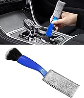 Vista 7 de Plumero universal 2 en 1 para limpieza de coche, herramienta de limpieza de coche, cepillo de doble cabeza, cepillo de detalles interiores