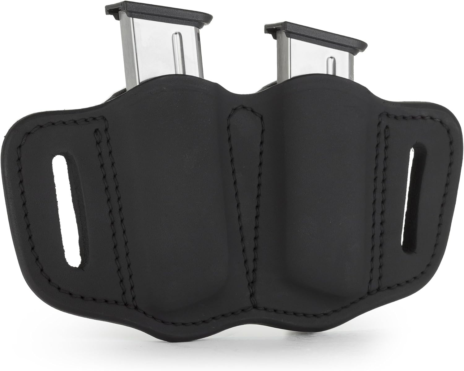 1791 Gunleather Mag Holster 2.1 - Double Mag Pouch for Single Stack Magazines, OWB Magazine Pouch for Belts