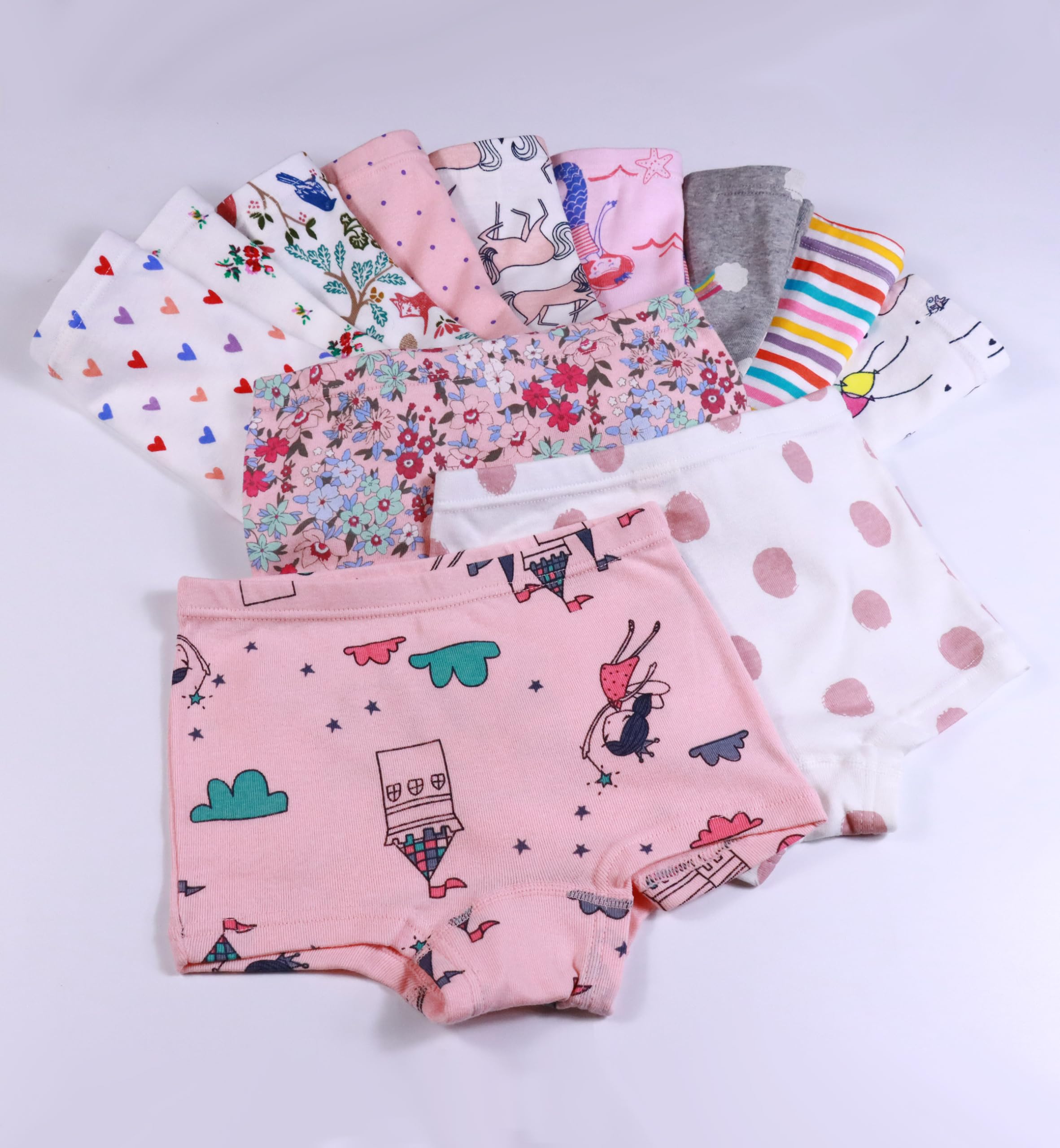 Sladatona Bragas suaves de algodón para niñas, ropa interior para niños