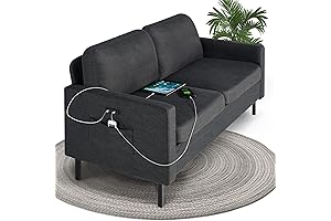 STHOUYN 56" W Fabric Loveseat Sofa with 2 USBs: Ultimate Comfort and Convenience
