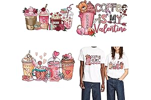 Exquisite Valentine's Day Iron-On Vinyl Stickers: Enchanting Hearts and Amorous Bears