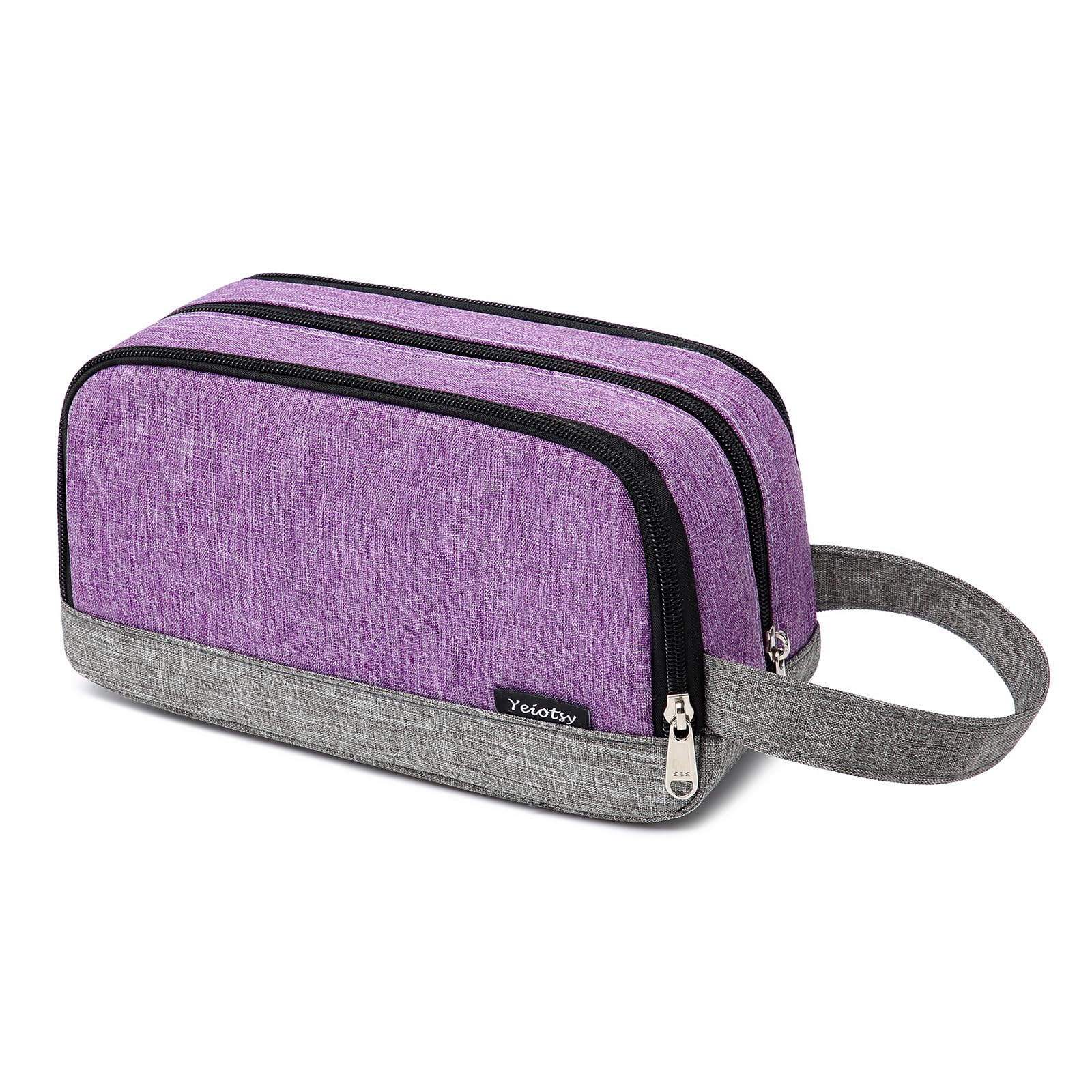 Yeiotsy Men's Travel Toiletry Bag – Small Dopp Kit with Mesh Pockets & 3 Compartments, Durable Shaving Organizer for Gym, Camping & Weekend Trips