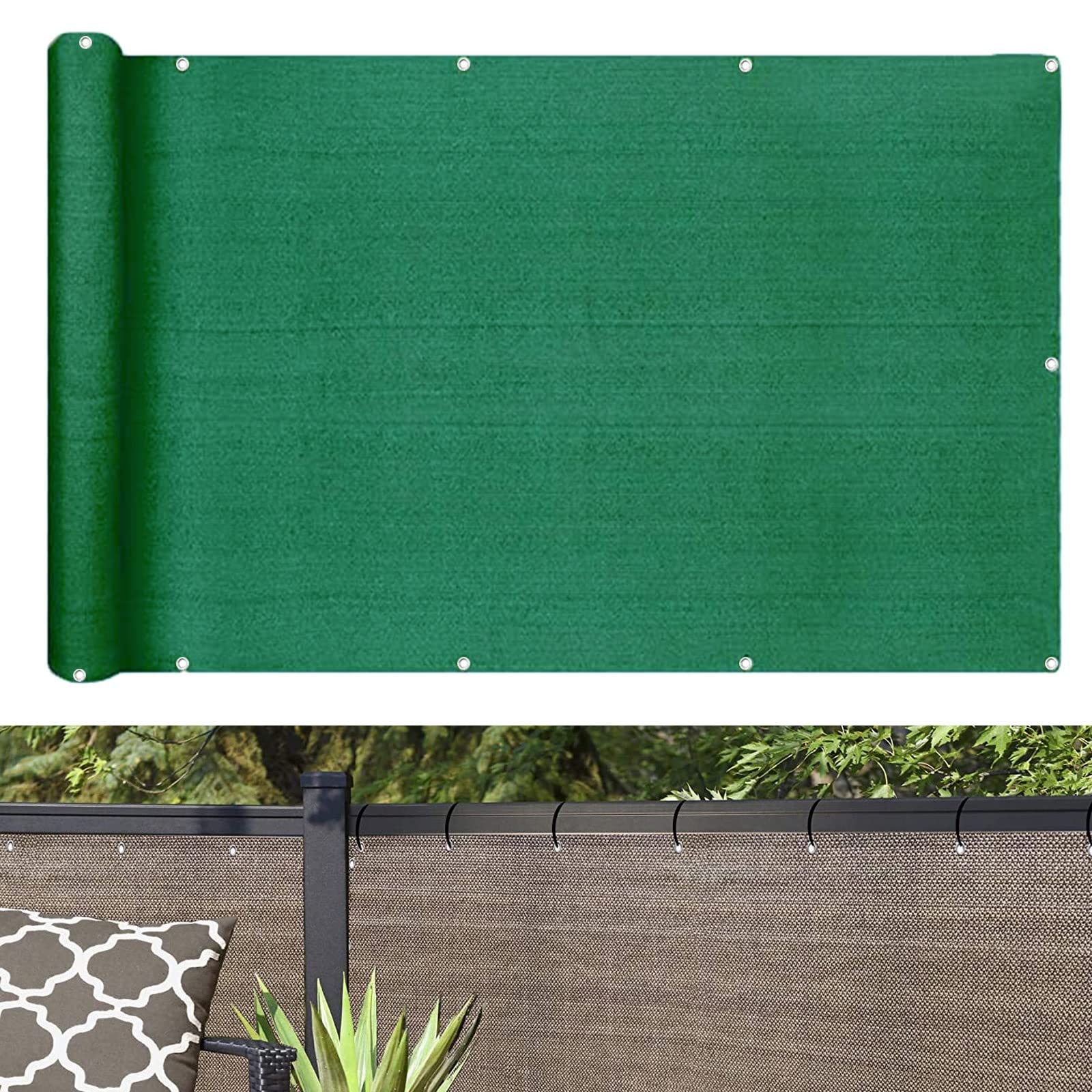 Brise-vue balcon 65x600 vent protection UV filet ombrage