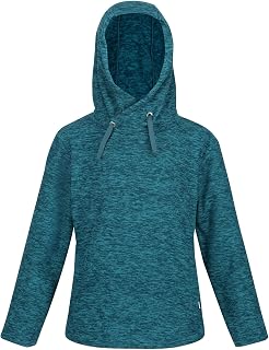 Regatta Childrens/Kids Kacie Hooded Fleece (15-16 Years) (Dragonfly Green Marl)