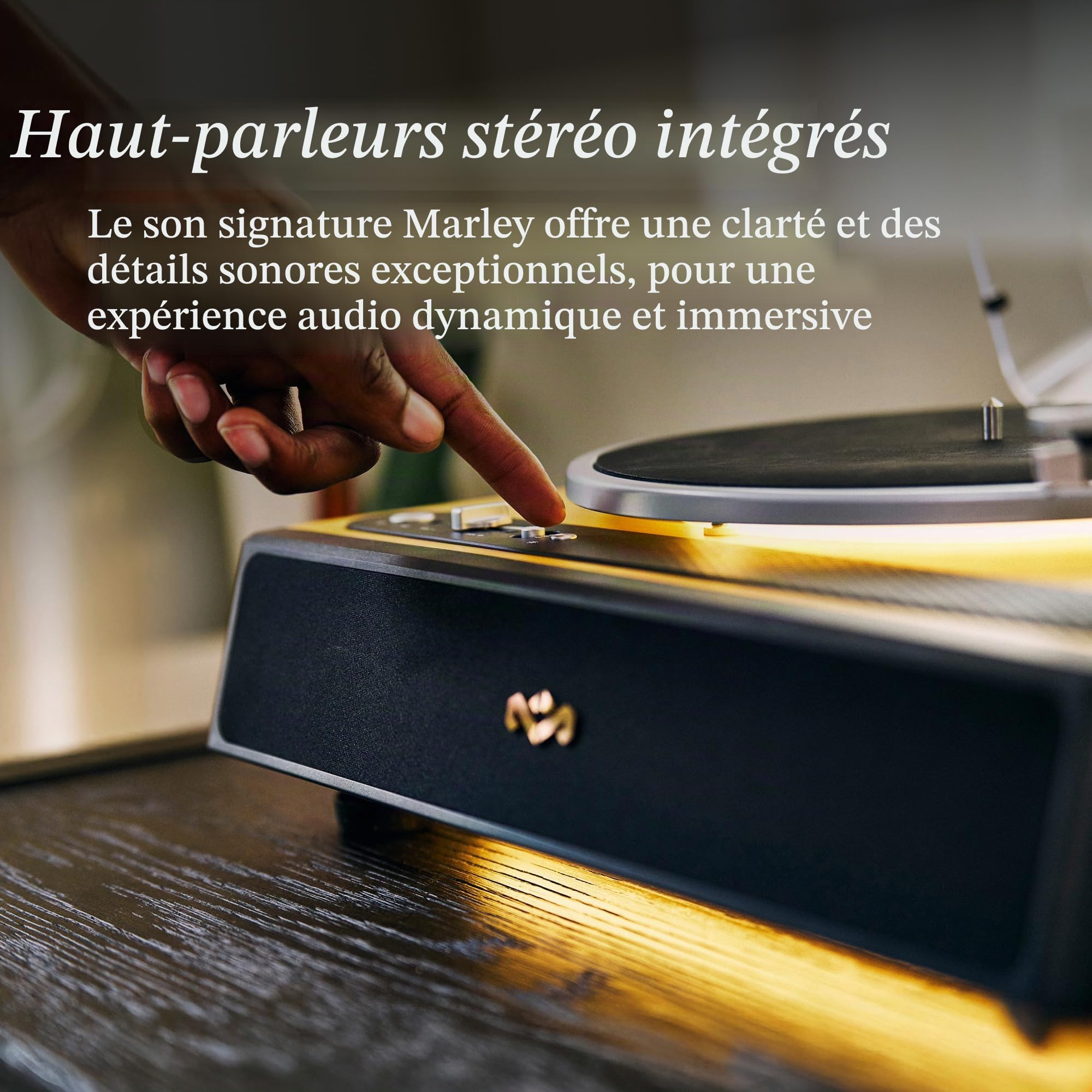 House of Marley Soul Rebel Platine Vinyle Bluetooth avec Haut-parleurs