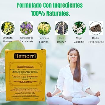 Hemorr7: 7Days 15 Capsules Hem Formula, Formula Hem de 7 dias