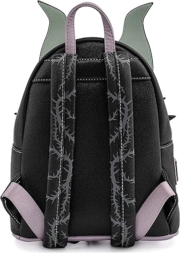 Miniatura 4 de Loungefly Disney Villains Scene Maléfica Bella Durmiente Mujer Doble Correa Bolsa de Hombro Bolso, Multi