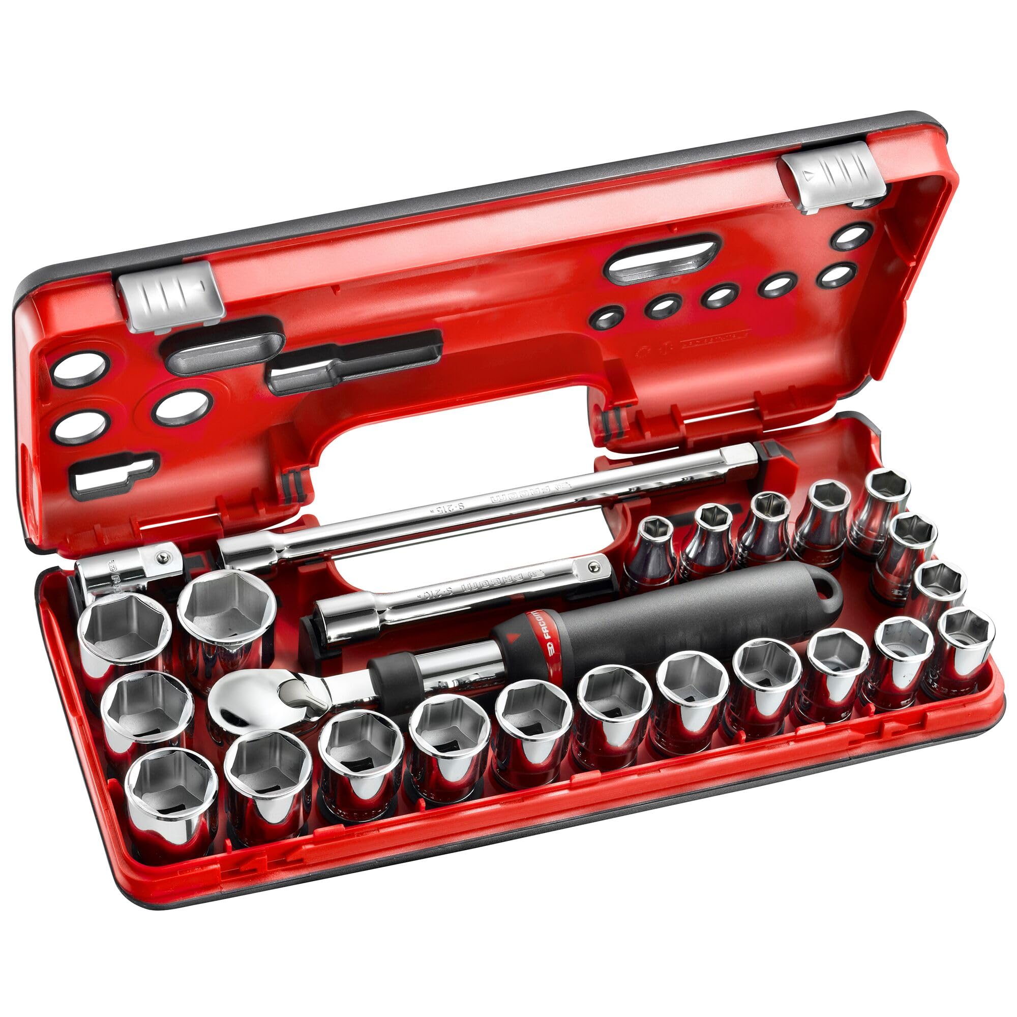 Facom SXL.DBOX2 Coffret Cliquet Extensible 1/2 25Pcs