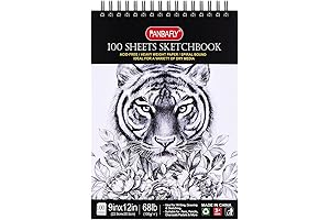 PANDAFLY Sketch Book Set for Kids 9-12
