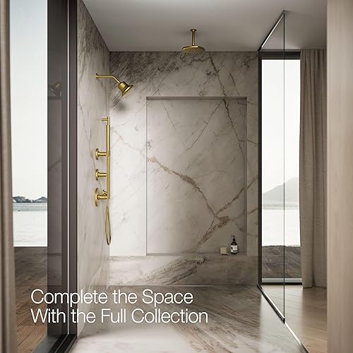 Miniatura 7 de KOHLER K-33631-G-2MB Cinq Cabezal de ducha con filtro de una sola función, 1.75 gpm, latón moderno cepillado vibrante