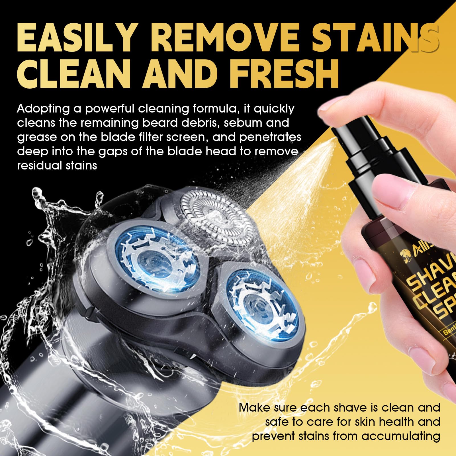 Zestaw olejków do maszynki do golenia i czyszczenia głowic do golenia, olej do strzyżenia włosów, środek smarujący i odporny na plamy, usuwa pozostałości z noża 120 ml