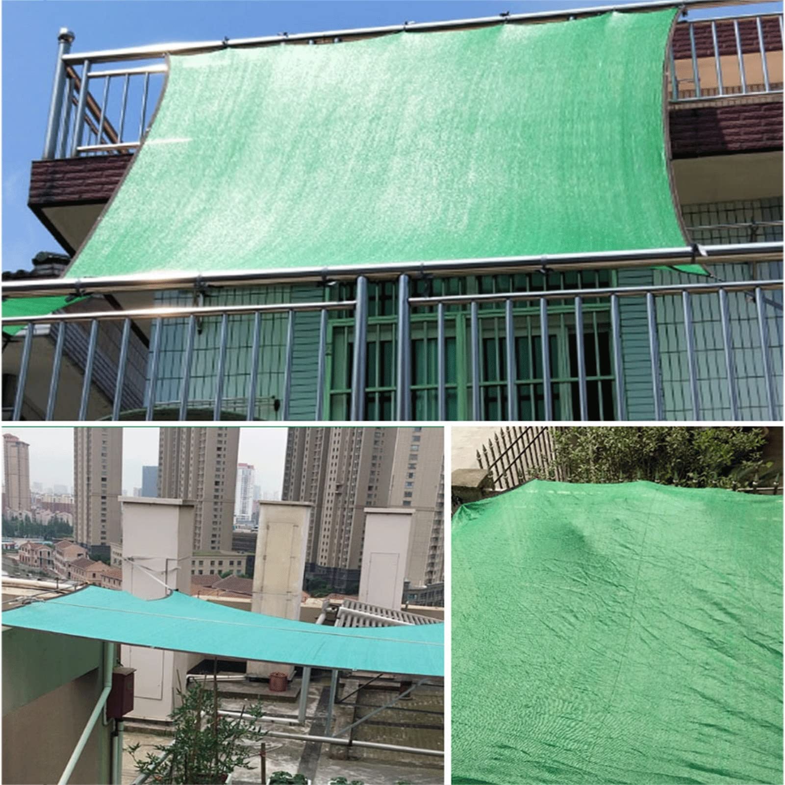 Rete Parasole da Giardino Ombreggiatura Leggera E Traspirante Rete Ombreggiante Verde Protezione UV per Serra Fiori,Piante,Prato per Patio (Color : Green, Size : 6x8m(19.7x26.2ft))