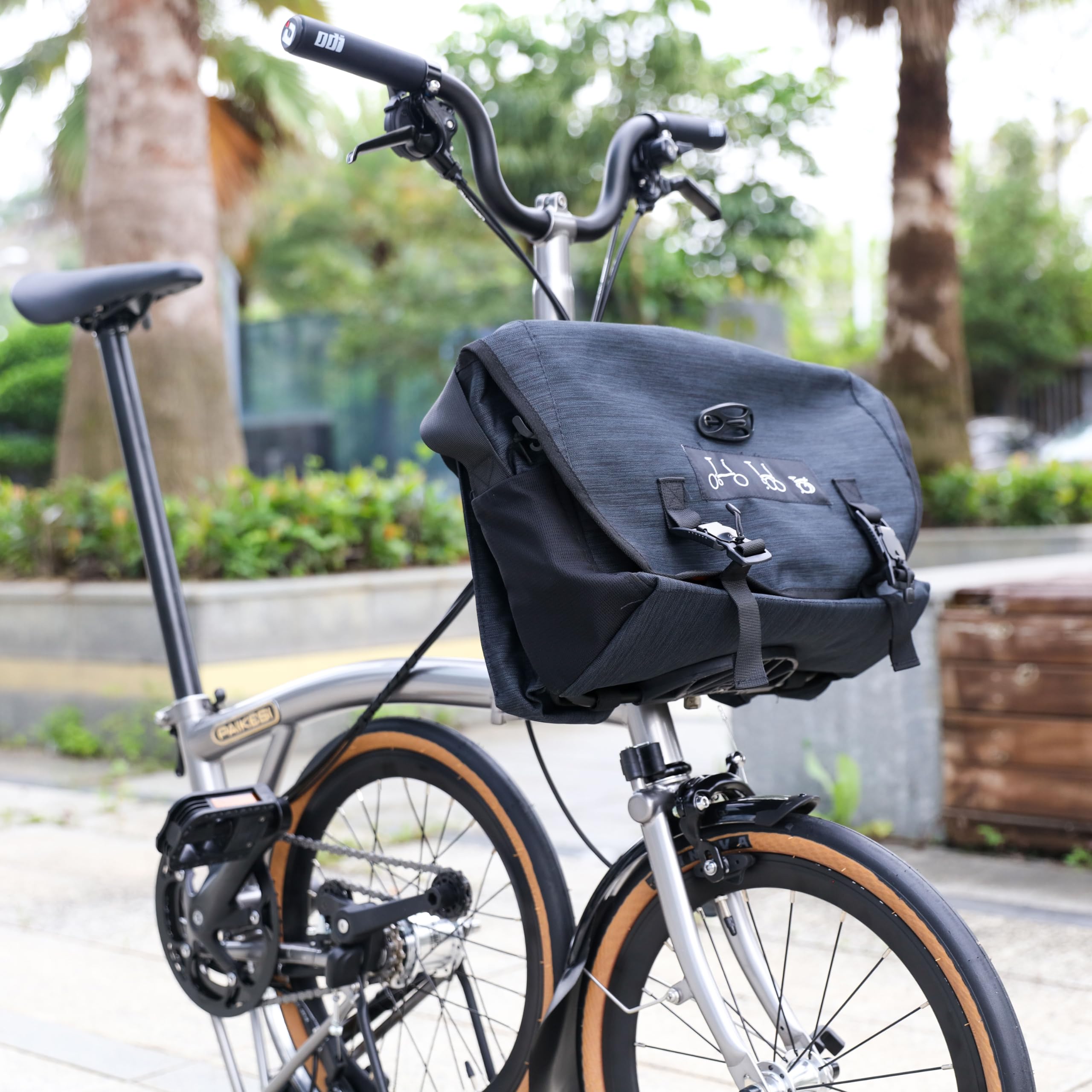 Brompton ショルダーバッグ&フレーム　ブラック Amazon.com: SplendoRoute Brompton Bike Front Bag, Bike Frame Bag