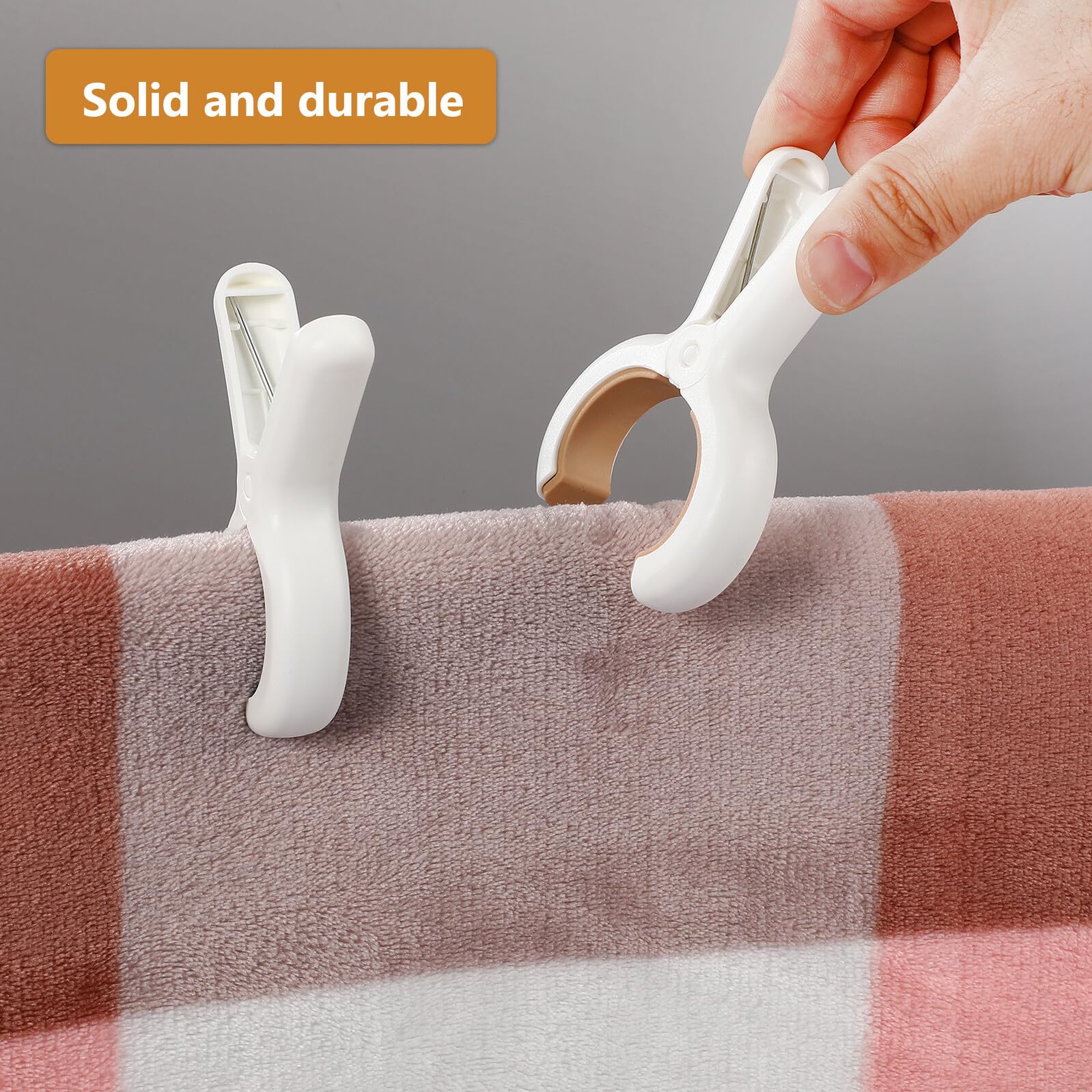 Levemolo Mollette Bucato Resistenti 18 Pezzi in Plastica Antivento e Asciugare Tessuti e Coperte All'aperto Clip Resistenti per Telo Mare e Abbigliamento per Telo Mare Abbigliamento
