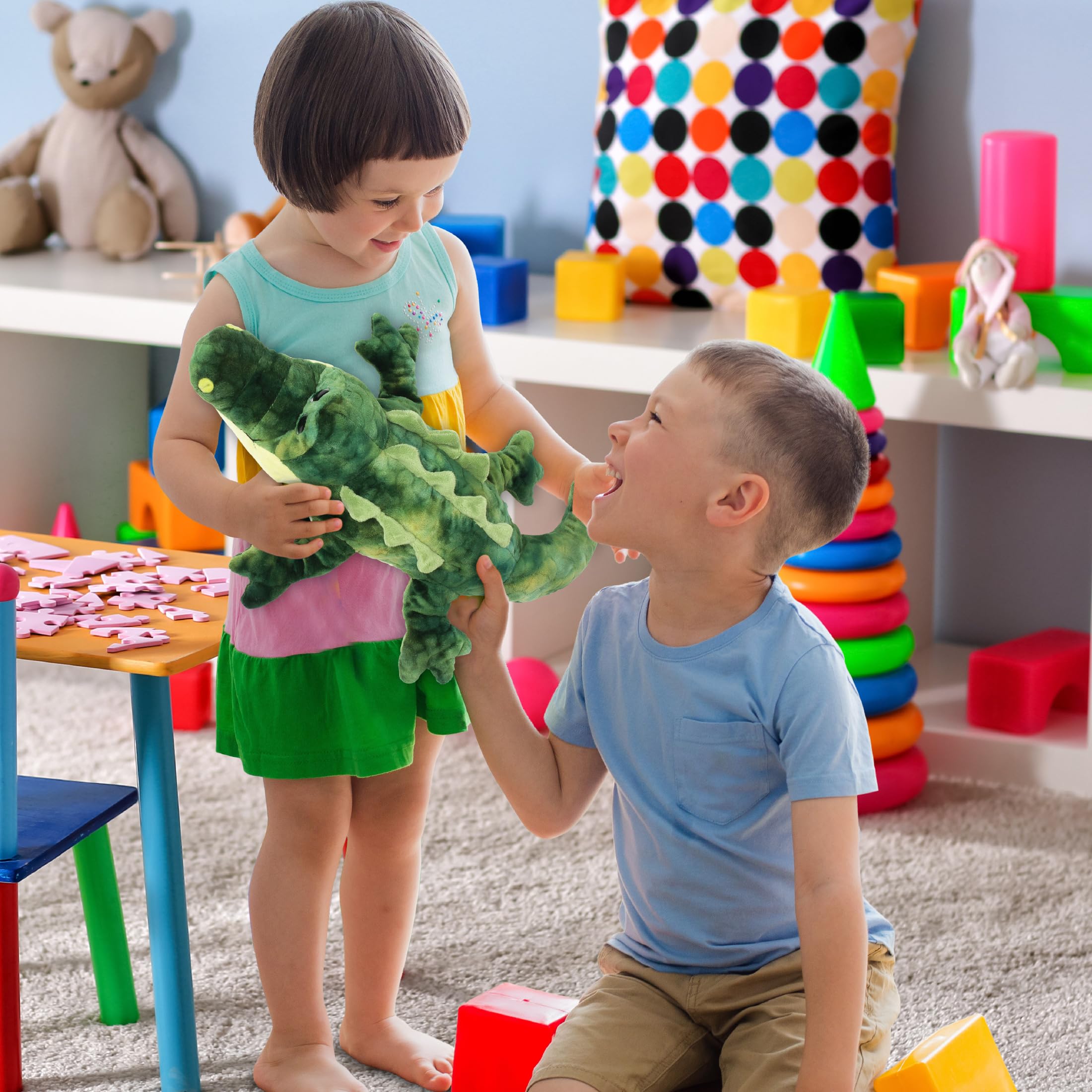 Amazon.co.jp: Puzzled GatorスーパーソフトStuffed Plushぬいぐるみ