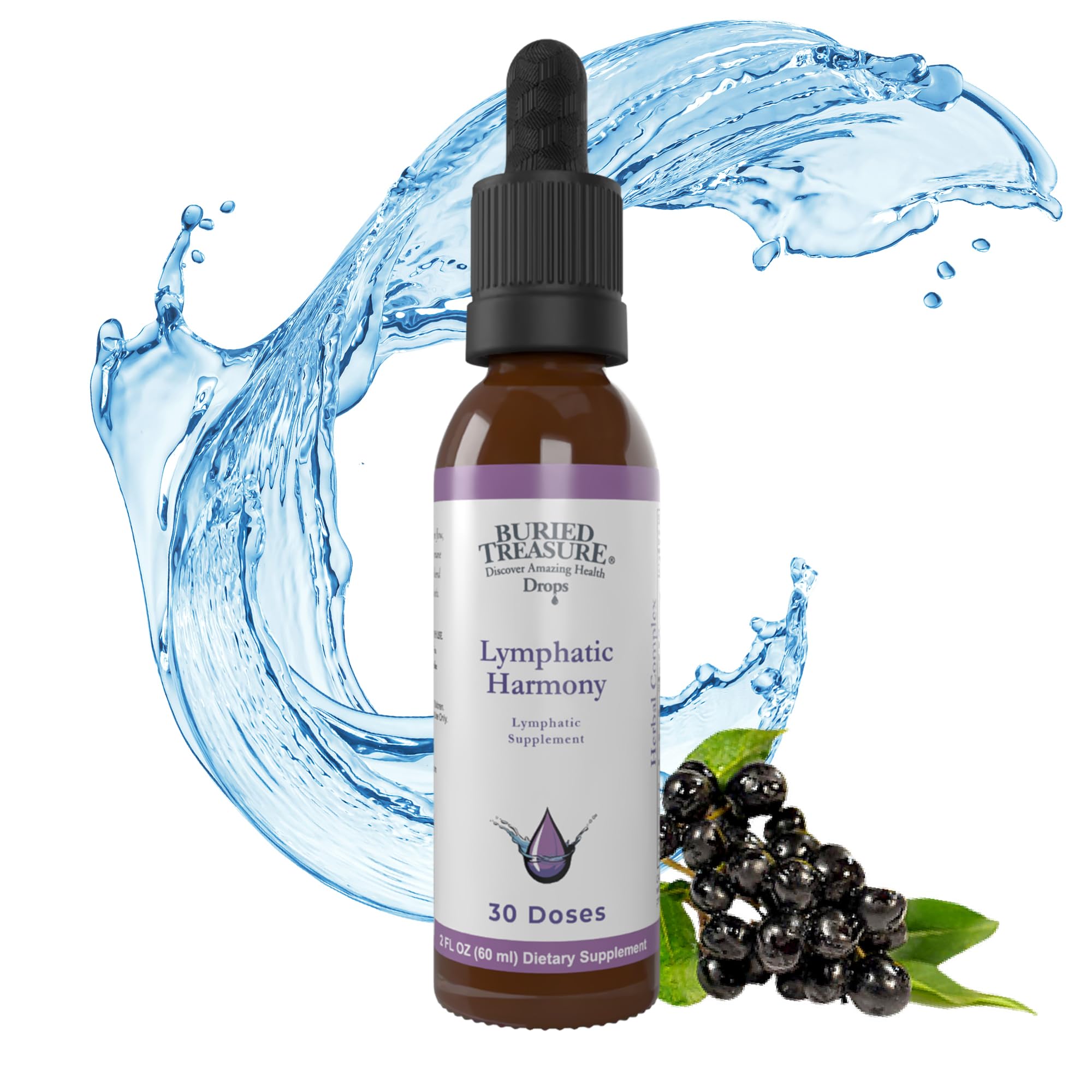 Amazon.com: Buried Treasure Lymphatic Harmony Drops - 2oz, 30