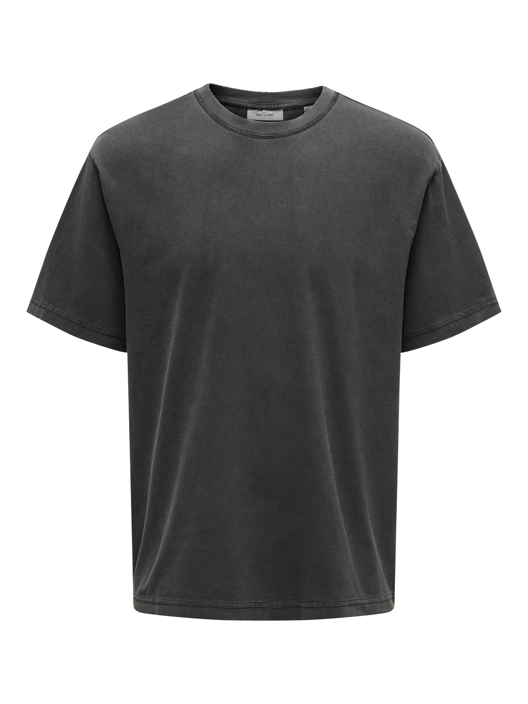 ONLY & SONS Men's Onsdistress RLX Ss Tee T-Shirt, Black, L