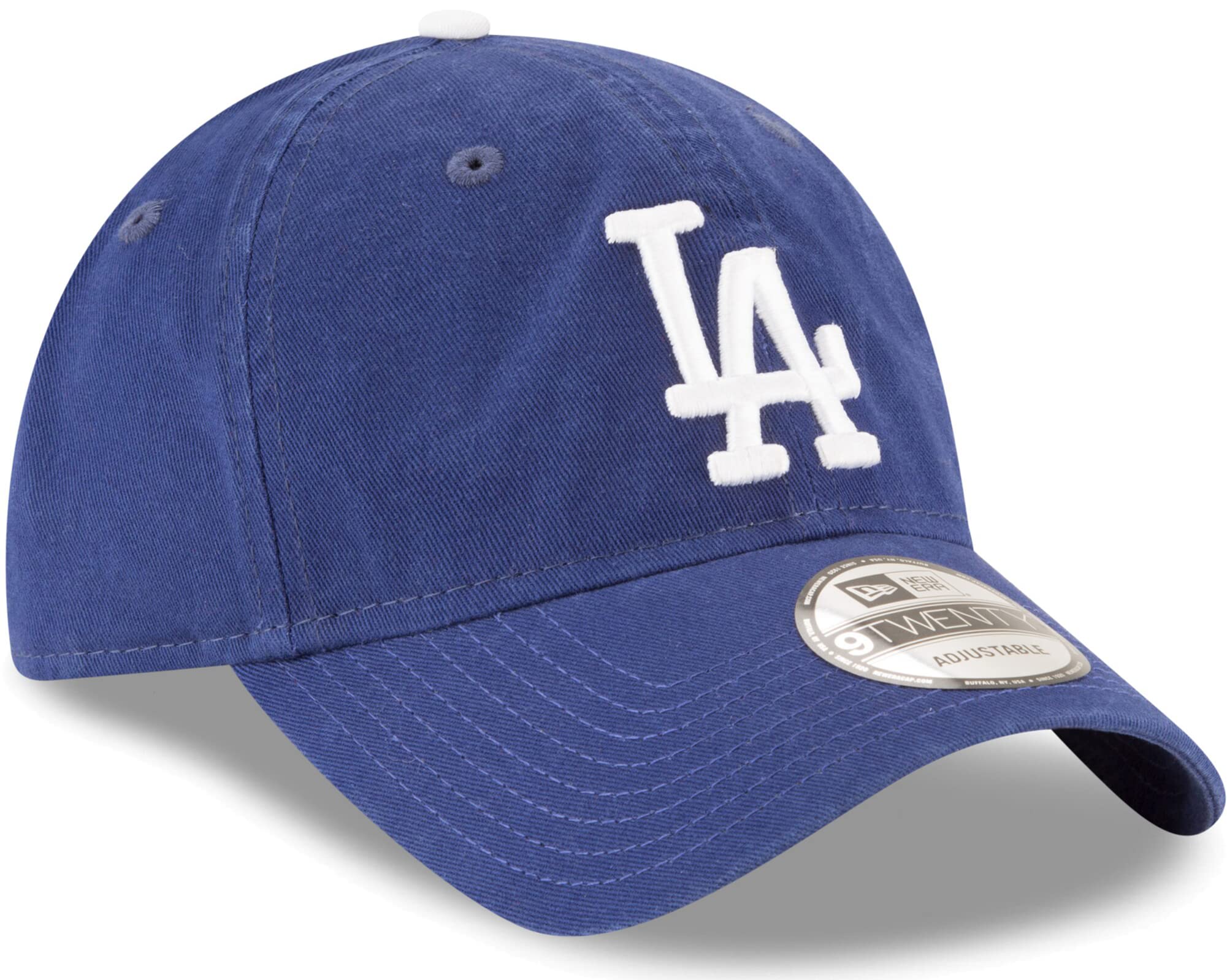 New Era MLB Core Classic 9TWENTY Adjustable Hat Cap One Size Fits All (Los Angeles Dodgers Blue)