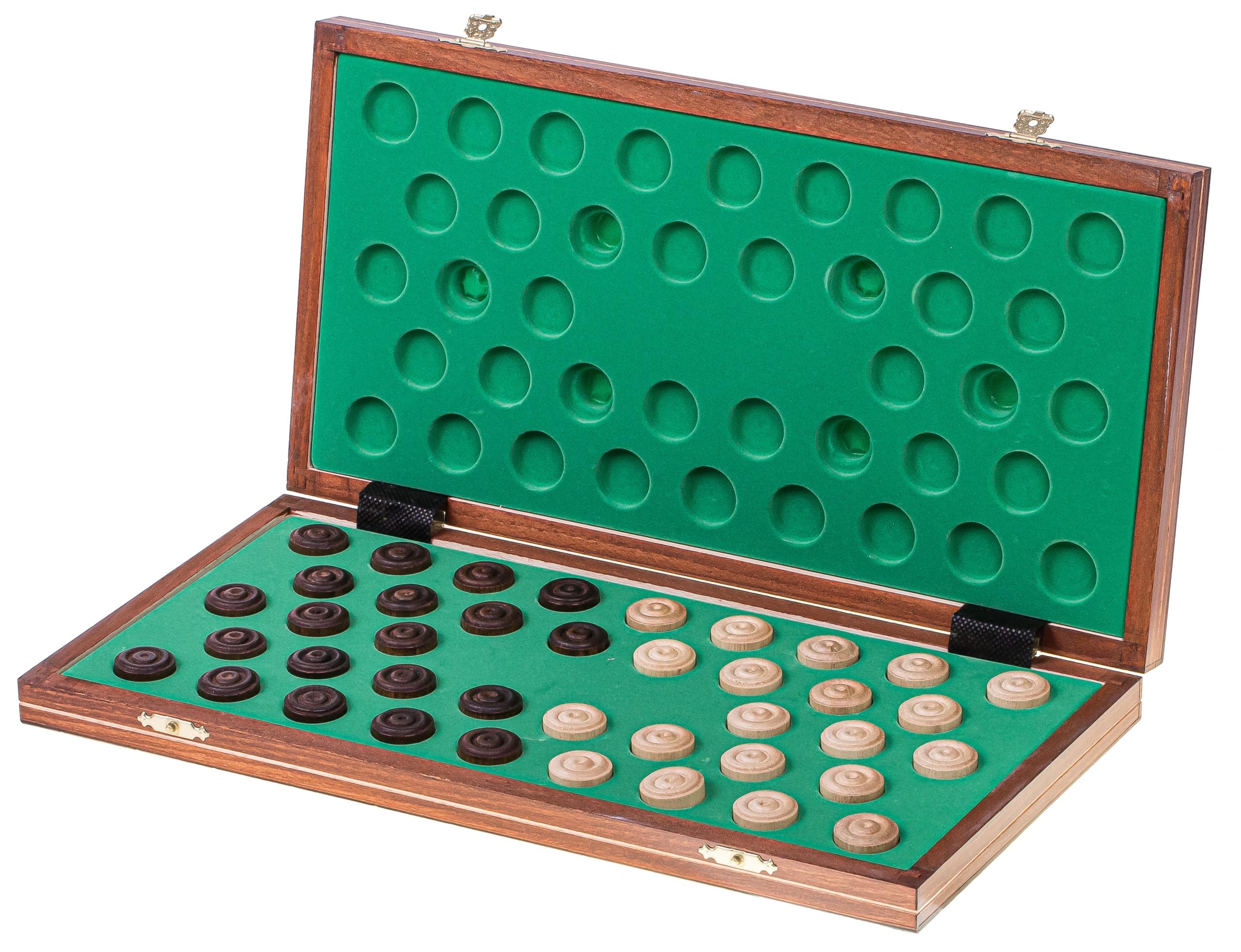 Square - Damas de Madera - 100 Campo - Checkers - 40 x 40 cm