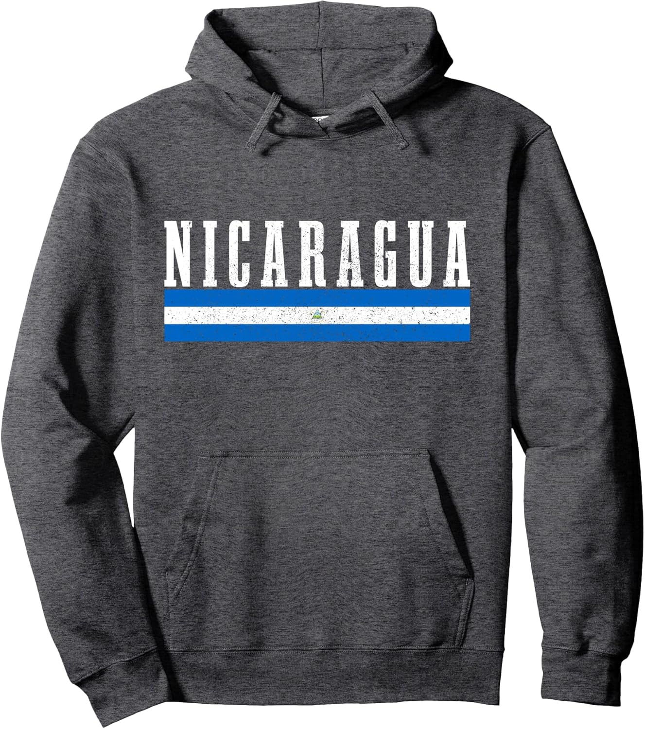 Nicaragua Flag Vintage Souvenir Pullover Hoodie
