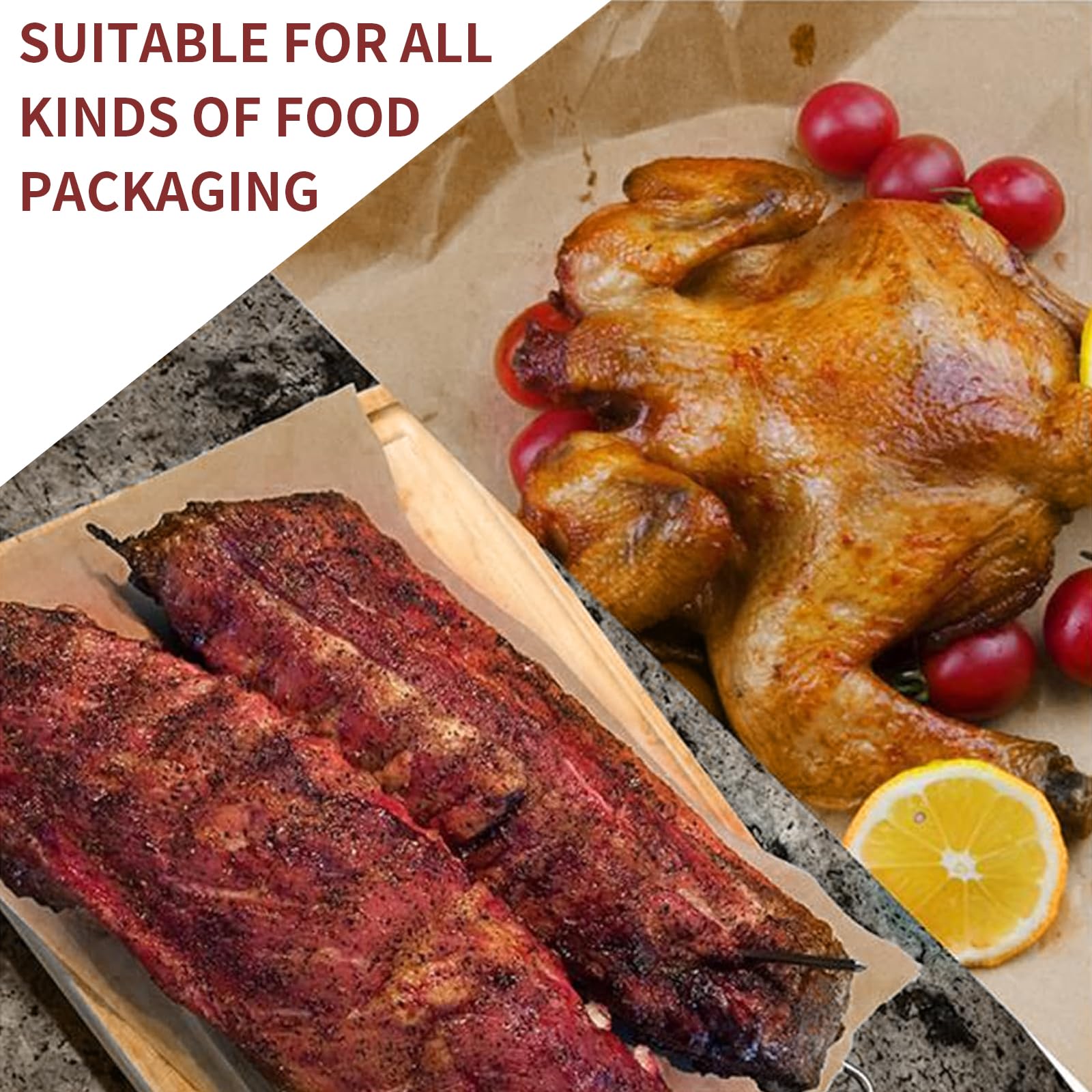 Carta da macellaio, carta kraft, carta da macellaio, carta pesca per barbecue, affumicatore, carne di pesce, salsiccia, perfetta cottura di succosi