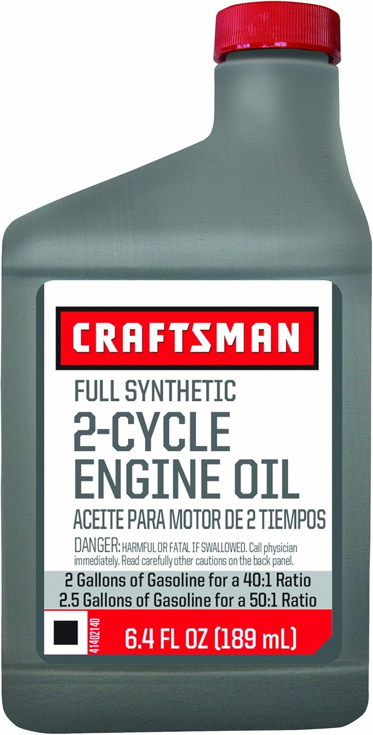 CRAFTSMAN Full Syn 2 Cycle Oil CMXG0AW5F64, 6.4oz, Retail Ready Case of 12