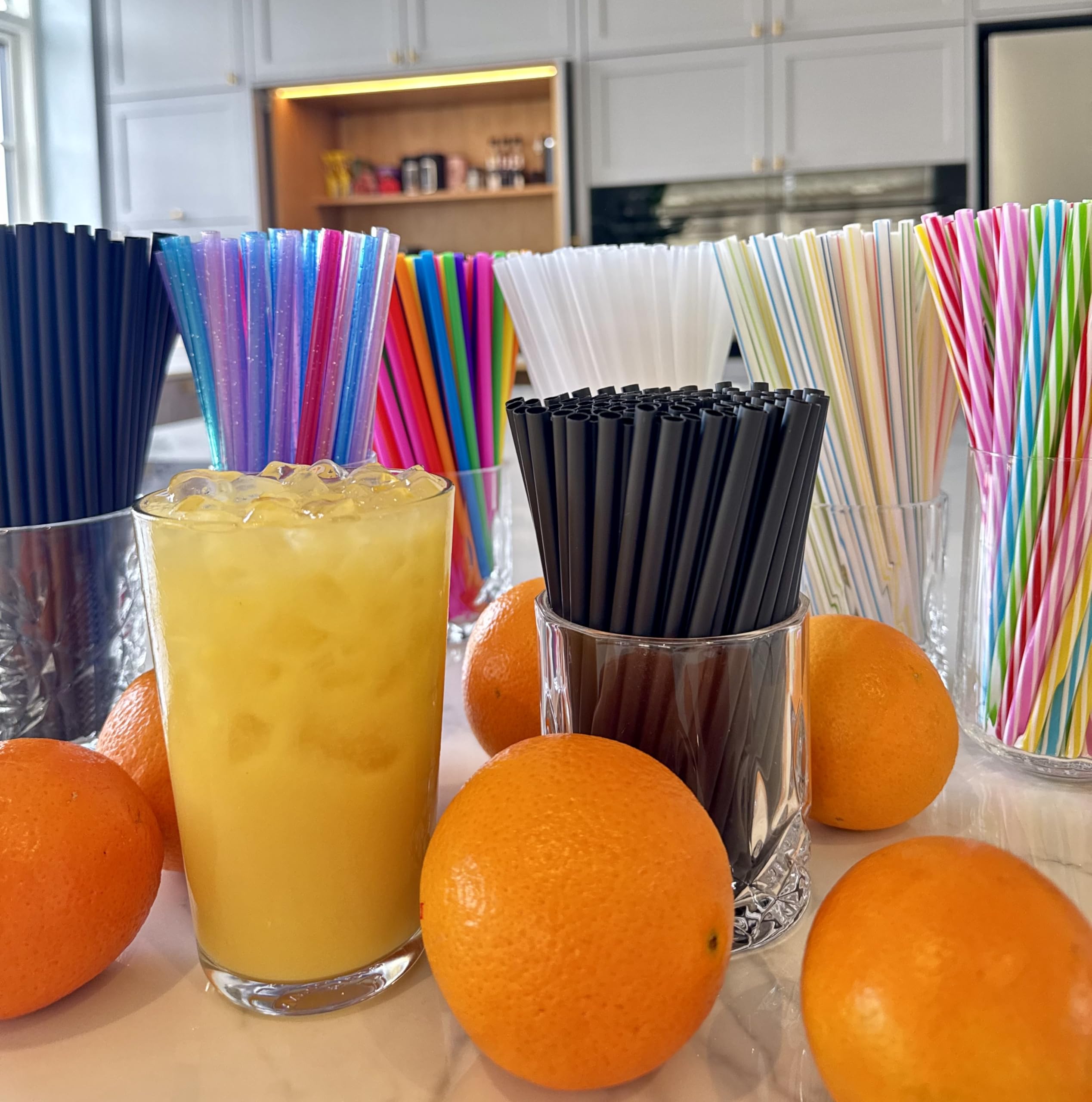 XINGXINLIAN 50 stuks herbruikbare rietjes met 2 borstels, lange rietjes, cocktailrietjes, kleurrijke rietjes voor cocktails, melk, sappen, yoghurt XINGXINLIAN 50 stuks herbruikbare rietjes met 2 borstels, lange rietjes, cocktailrietjes, kleurrijke rietjes voor cocktails, melk, sappen, yoghurt