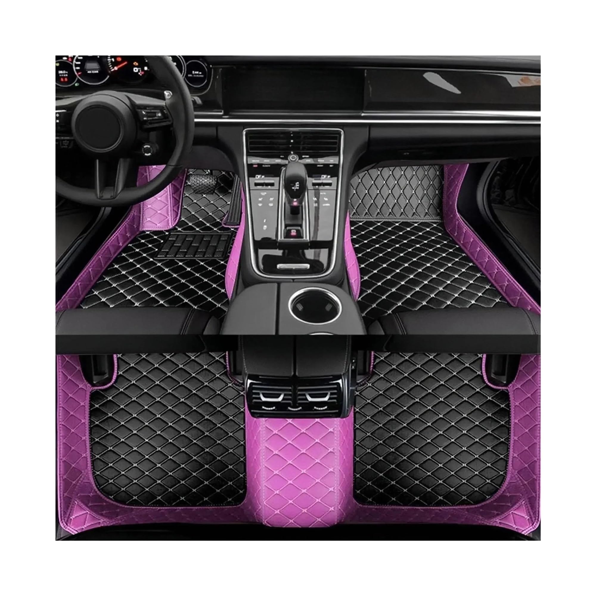 Tapis de sol luxe en cuir Civic voyage famille voyage confort