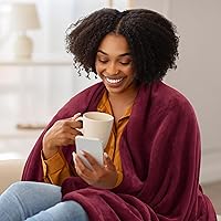 Vista 406 de Utopia Bedding - Manta de vellón de lujo, mullida, antiestática; manta de suave microfibra de 8.8 oz/yd² (300 g/m²) para cama; tamaño individual