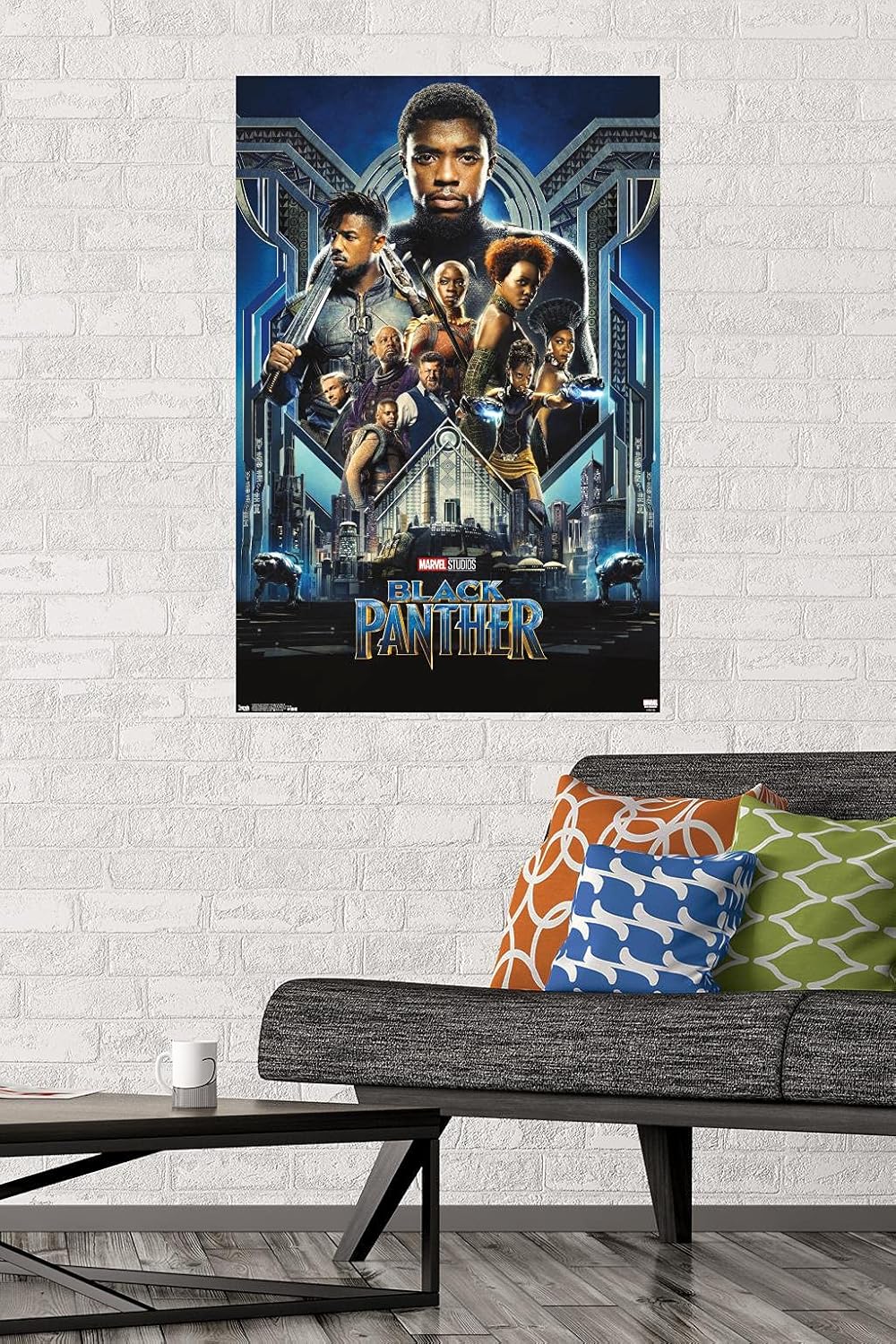 Trends International Marvel Cinematic Universe - Black Panther - Group One Sheet Wall Poster, 22.375" x 34", Premium Unframed Version Premium Unframed Version 34"L x 22.4"W