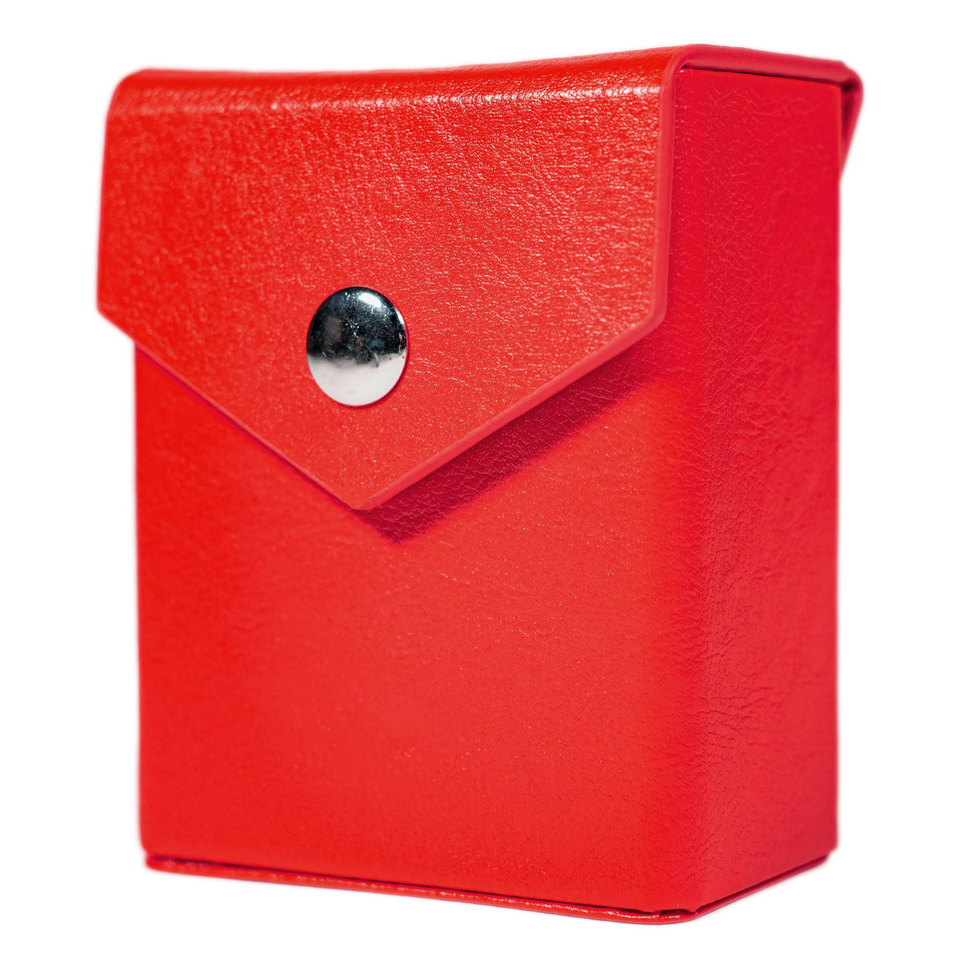 Yu'Gi Deck Box Replica, 60 Size, Red, Hard Shell, Faux Leather, Belt Loop, Compatible with Yu-Gi-Oh!, Magic: The Gathering, Pokemon TCG, Cardfight!! Vanguard