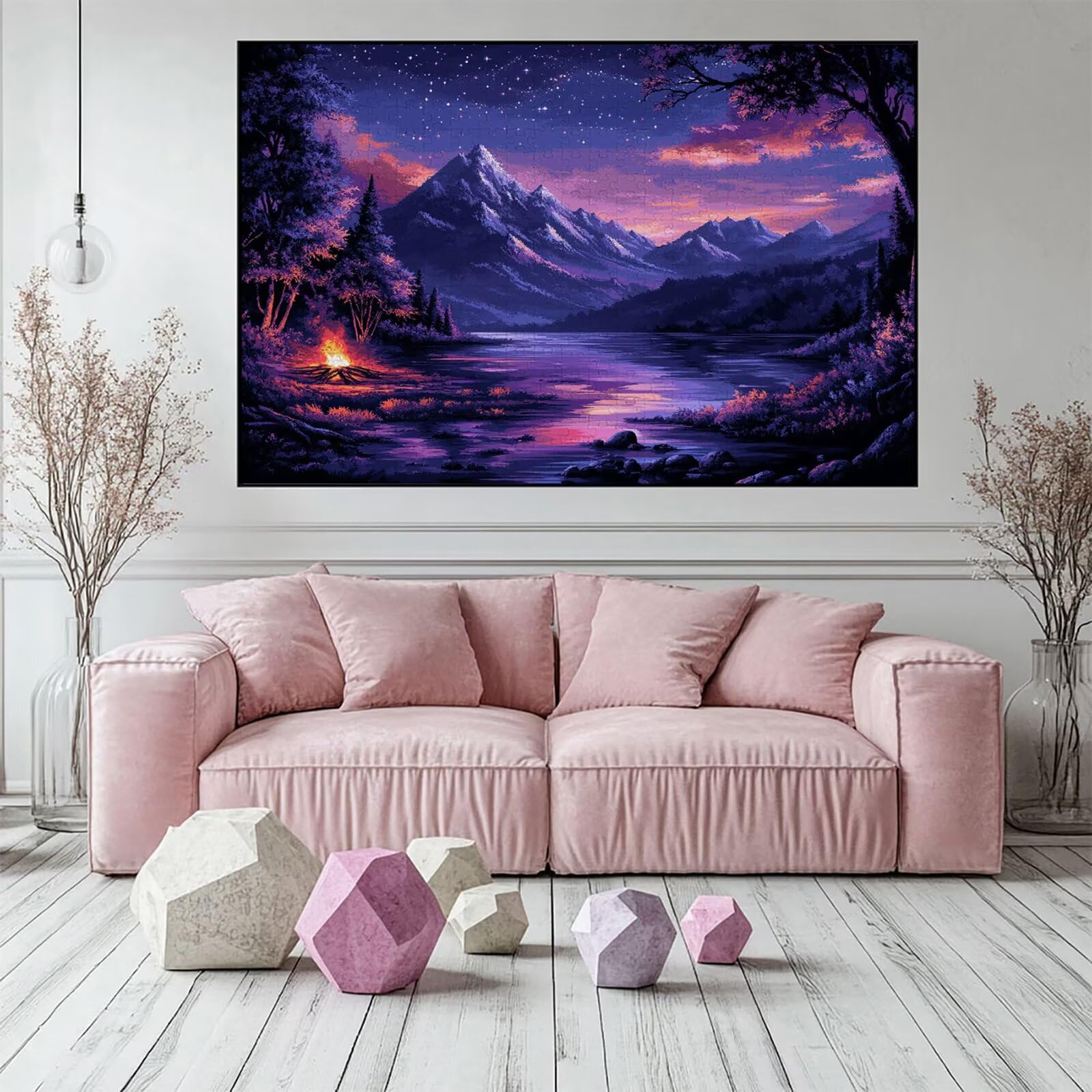 Puzzle 4000 elementów leśnych puzzle dla dorosłych krajobraz 141x87cm Unikalne rzemiosło klasyczne 3D drewniana układanka do rodzinnych gier biznesowych, układanka zrób to sam do dekoracji ścian domu