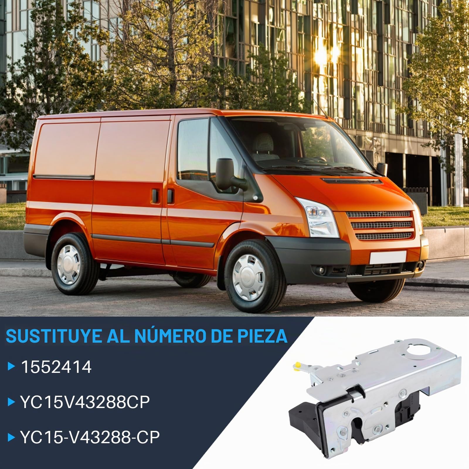 Cerradura de puerta trasera de repuesto para Transit MK5 MK6 MK7 2000 – 2014 accesorio de coche pieza # YC15V43288CP 1552414