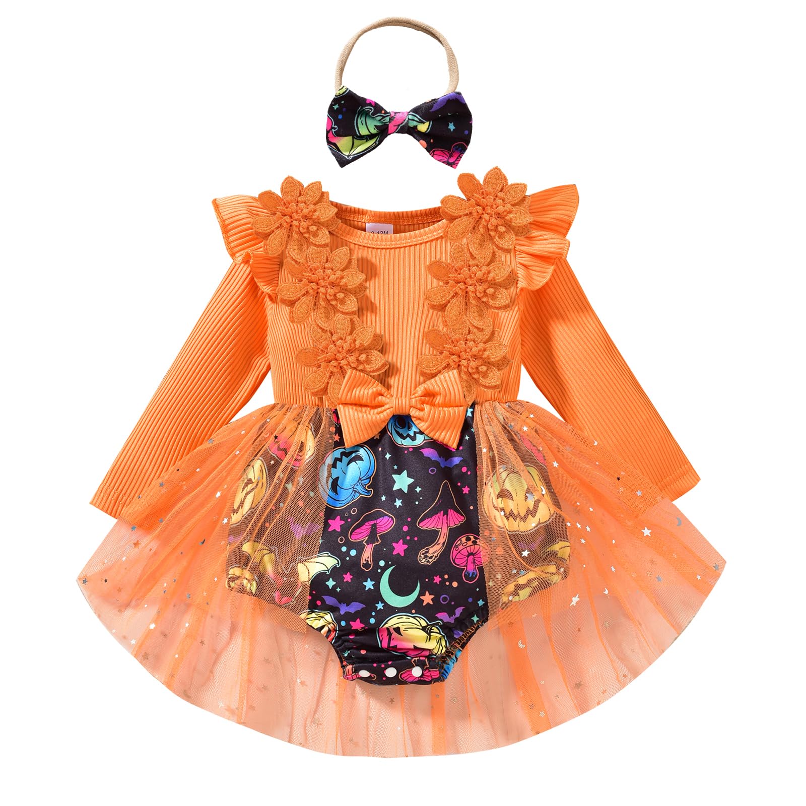 My First Halloween Baby Girl Outfits Newborn Girl Rompers Jumpsuits One Piece Clothes Infant Pumpkin Patch Clothing