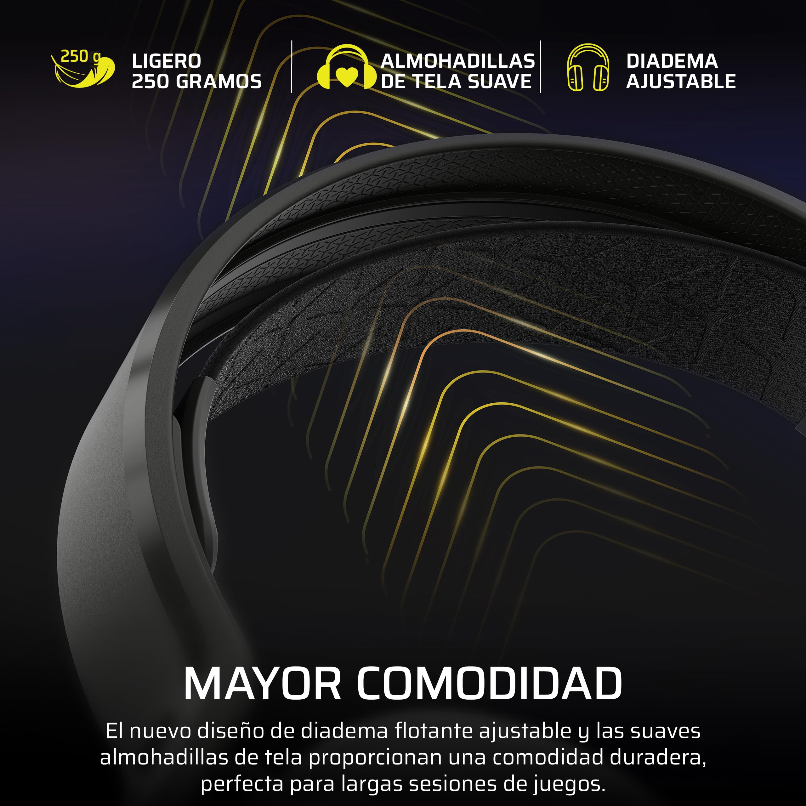 Corsair HS35 v3 Auriculares Inalámbricos para Videojuegos – Negro | 2,4 GHz y Bluetooth, Ligeros y Cómodos, Dolby Atmos - PC, PS5, PS4, Switch, Mac, Móviles