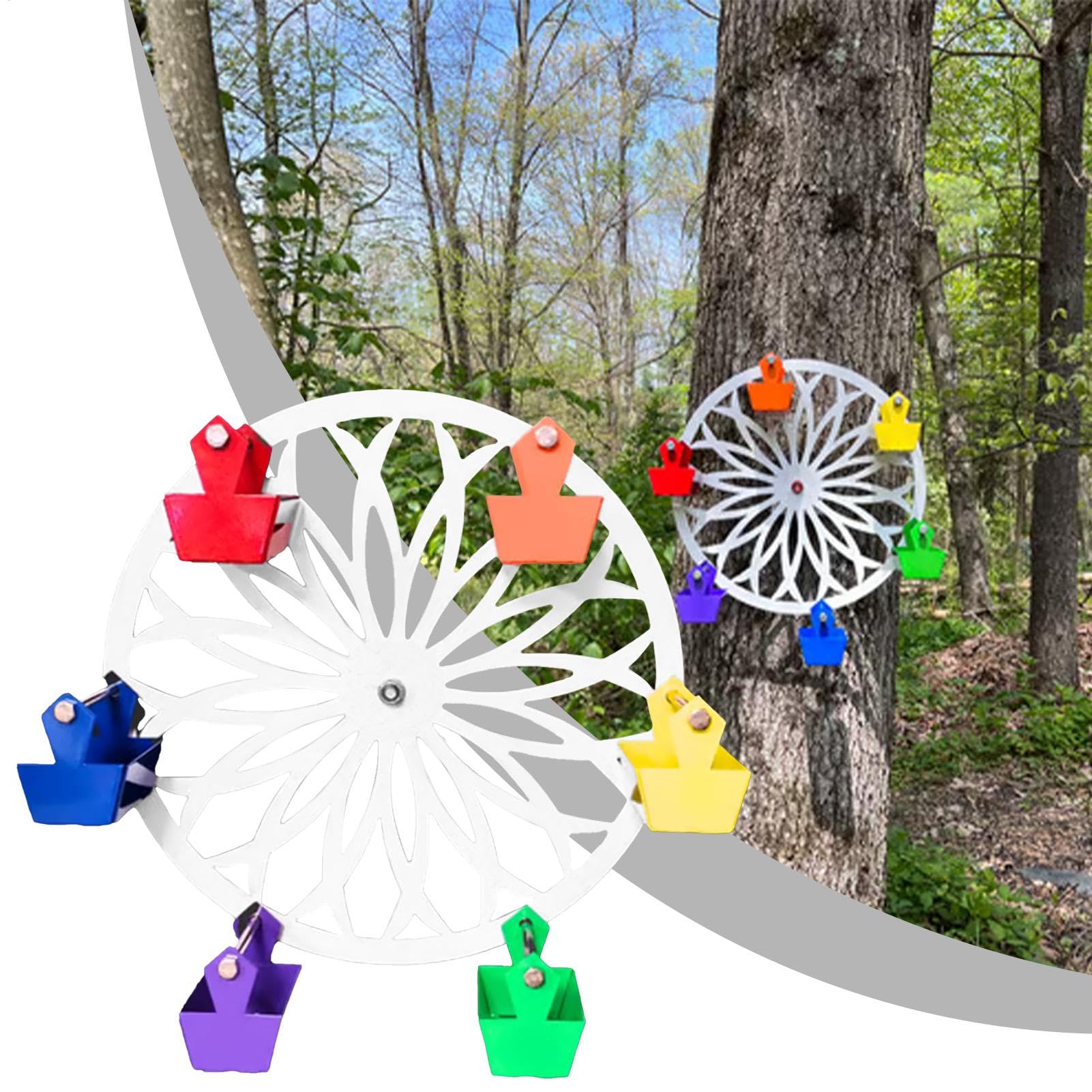 s para Pájaros De Exterior Rotatorio Creativo para Colibríes | Juguetes de Forrajeo para Loros Decoración de Jardín para Amantes de las Aves