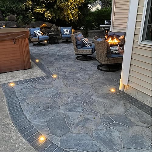 Miniatura 6 de LUMENGY Luces LED de ambiente para adoquines en tierra, efecto de luz de anillo patentado, resistente al agua, 1 W, 12 V-24 V CACC, ideal para