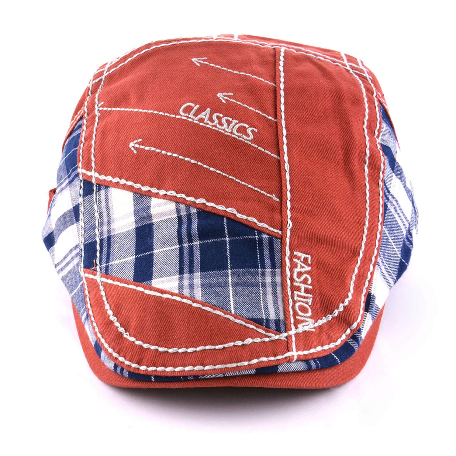 MOACC M Casquette Beret Plate,Chapeaux pour Hommes,Respirant Réglable Lvy Gavroche Casquette, Vintage Newsboy Flat Caps Maille Chapeau
