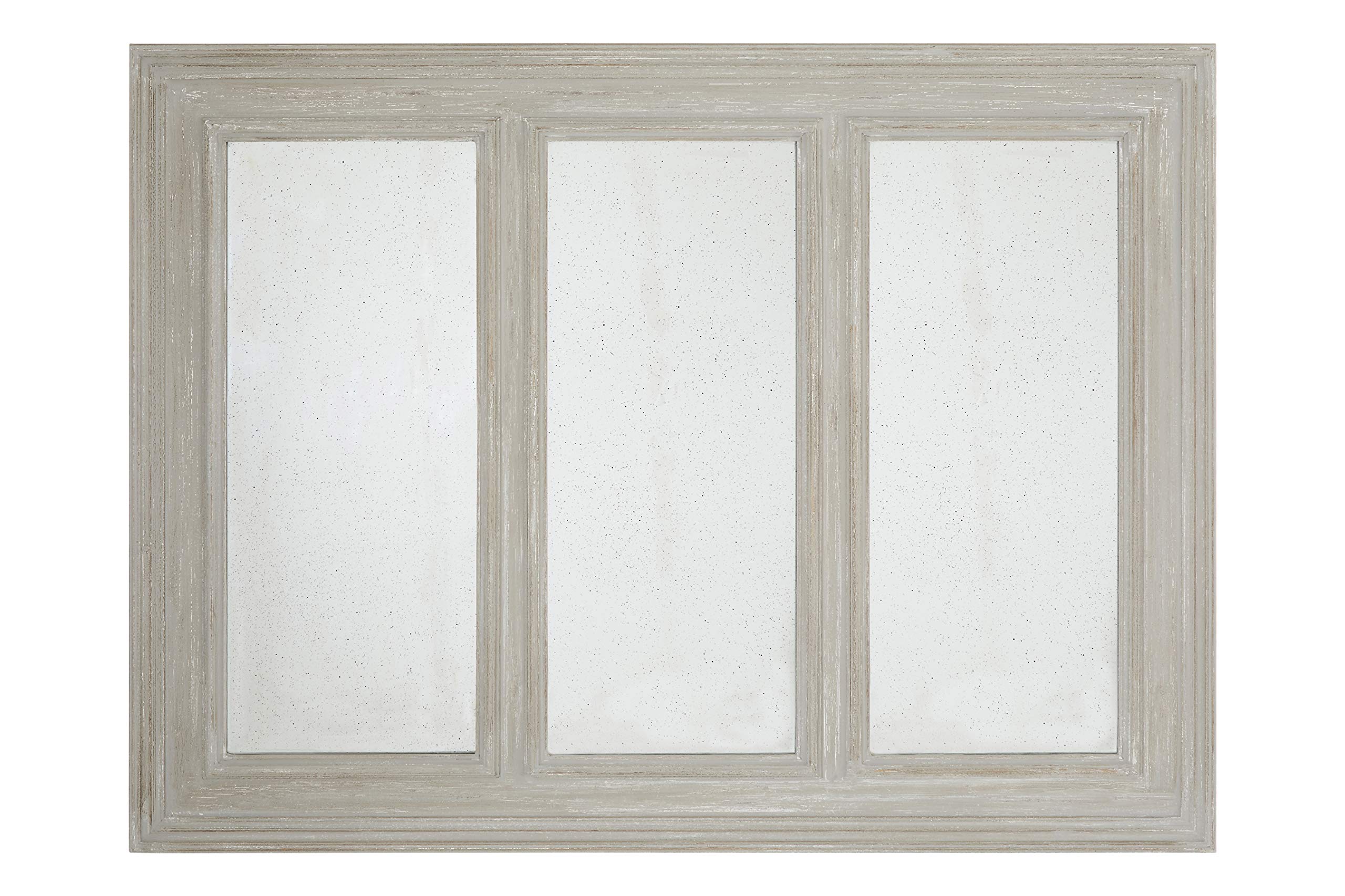 Premier Housewares 3 Section Brown Ash With Gold Frame Wall Mirror For Bedroom/Hallway/Bathroom Minimal and Contemporary w139 x d3.5 x h103cm