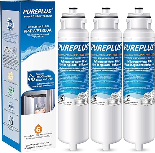 PUREPLUS DW2042FR-09 Repleacement para Daewoo DW2042FR, Kenmore 46-9130, DW2042FR-09, Aqua Crystal DW2042F-09, RWF1300A Filtro de agua para