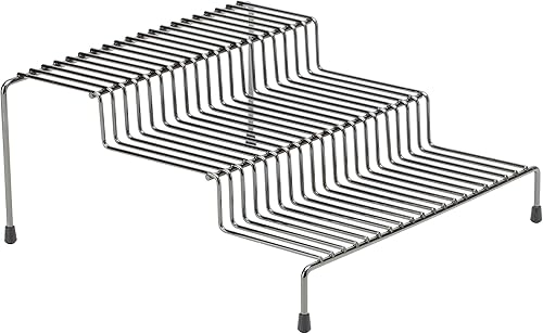 Miniatura 8 de Kitchen Details Estante para especias de 3 niveles  Estante organizador  Encimera  Despensa  Armario de cocina  Gris