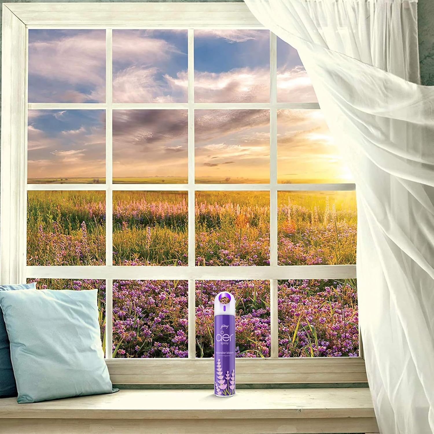 Godrej aer Home Air Freshener Spray - 300 Ml Violet Valley Bloom
