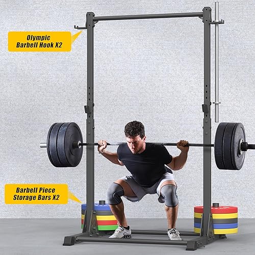 Miniatura 7 de Soporte de barra de dominadas, estación de dominadas independiente para gimnasio en casa, equipo de entrenamiento de fuerza al aire libre e interior